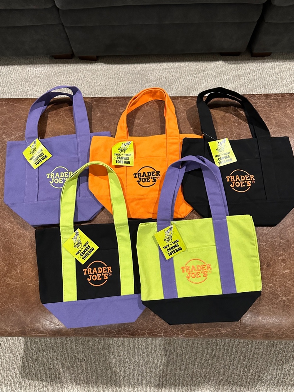 Trader Joe's Canvas Tote Bag — Orange